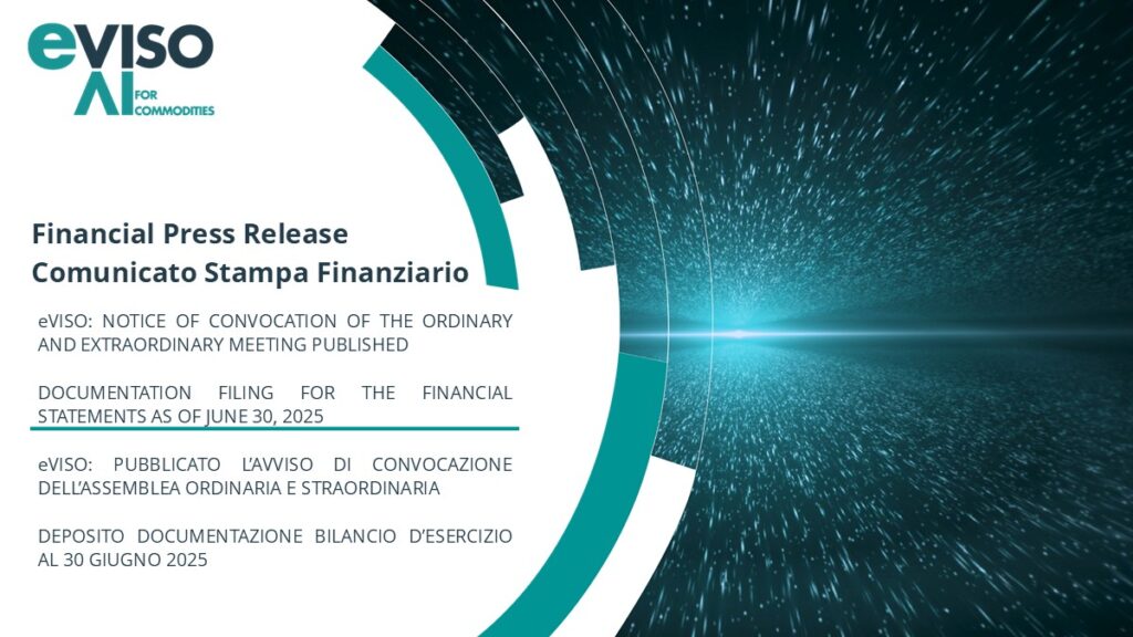eVISO: NOTICE OF CONVOCATION OF THE ORDINARY AND EXTRAORDINARY MEETING PUBLISHED AND DOCUMENTATION FILING FOR THE FINANCIAL STATEMENTS AS OF JUNE 30, 2025