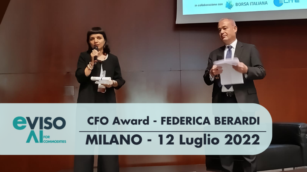 Federica Berardi, CFO eVISO, premiata con il “CFO AWARD”