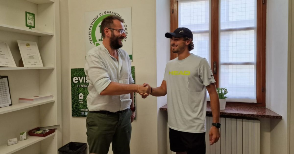 eVISO supports Cuneo tennis talent Andrea Gola