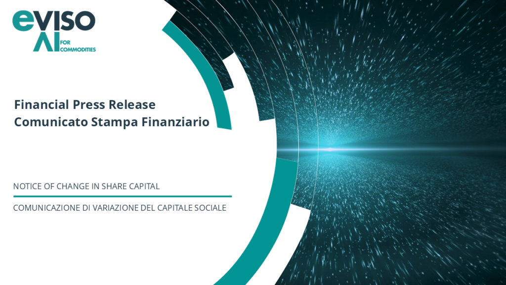 COMUNICAZIONE DI VARIAZIONE DEL CAPITALE SOCIALE